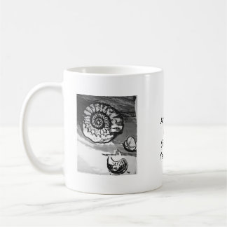 Ammonit-Fossil-Schale Kaffeetasse