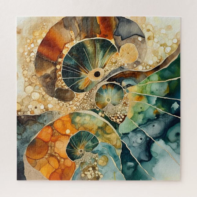 Ammonite Gem Fossil Puzzle (Vertical)