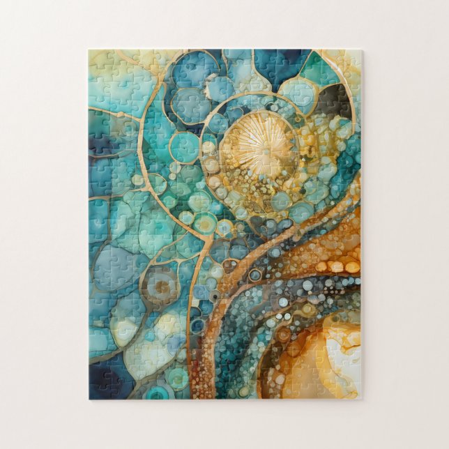 Ammonite Gem Fossil Puzzle (Vertical)