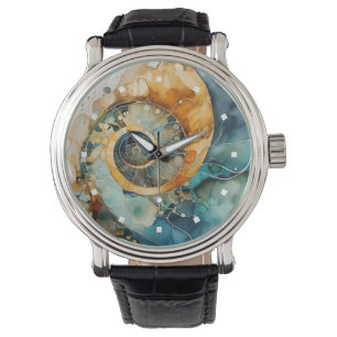 Ammonite Gem Fossil Watch Armbanduhr