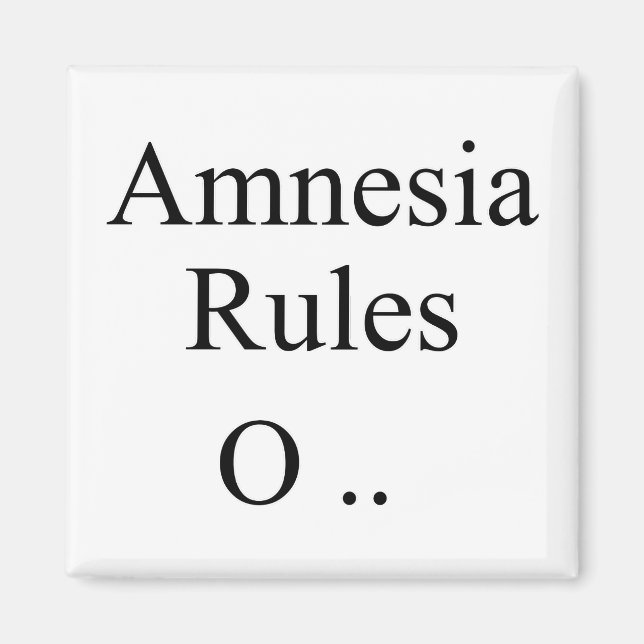 Amnesie Magnet (Vorne)