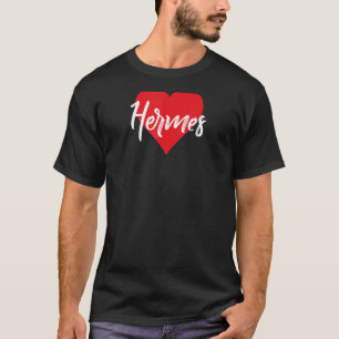 Amo A Hermes Primer Nombre Yo Corazón T-Shirt