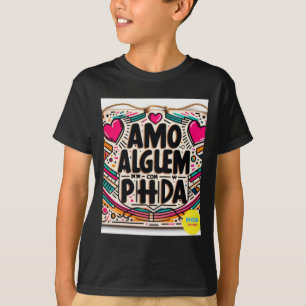 Amo AlguÉm Com Phda I Liebe Jemand mit Adhd Stick T-Shirt