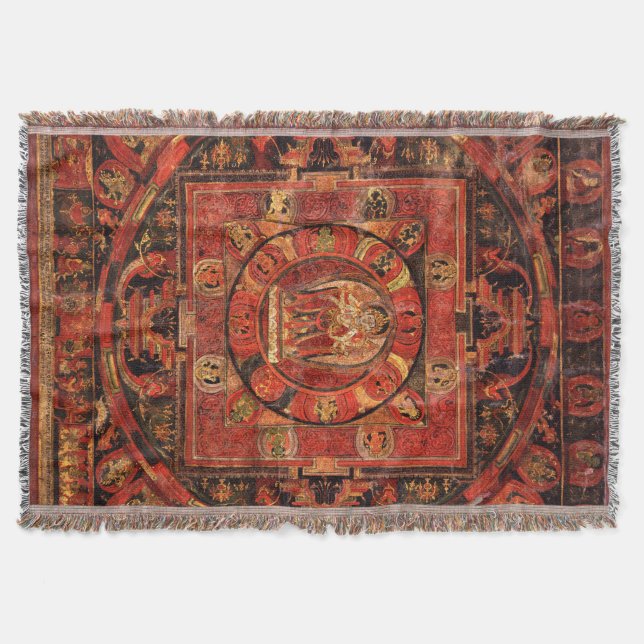 Amogapasha Mandala Thangka Decke (Vorderseite)