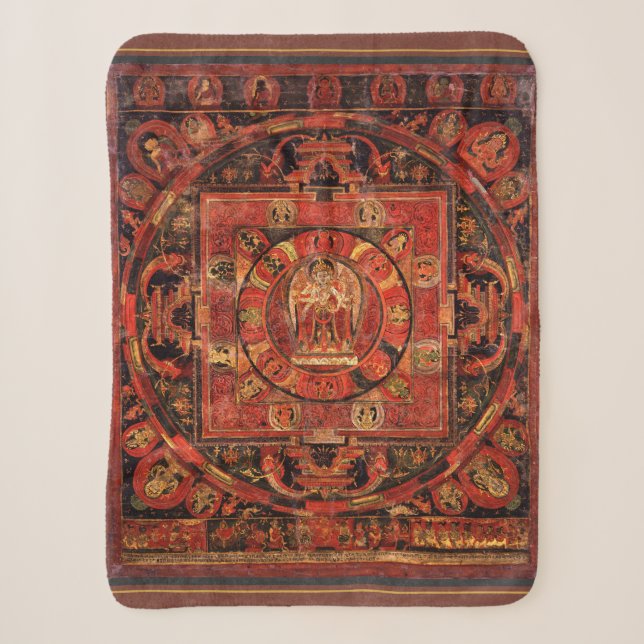 Amogapasha Mandala Thangka Sherpadecke (Vorderseite)