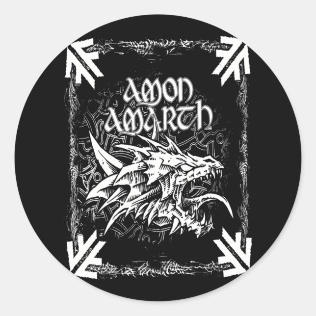 Amon Amarth perfektes Geschenk für Fans Runder Aufkleber (Vorderseite)