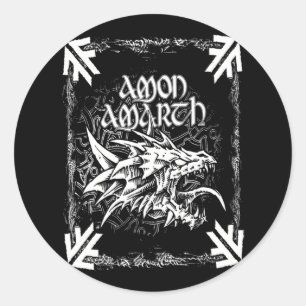Amon Amarth perfektes Geschenk für Fans Runder Aufkleber