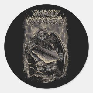 Amon Amarth Retro Fan Design Runder Aufkleber