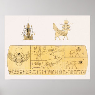 Amon-ra Illustration von Pantheon Ägyptien Poster