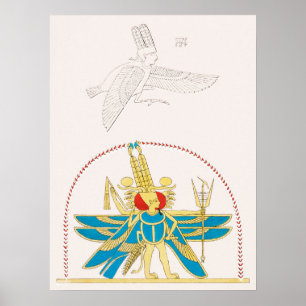 Amon-Ra, King of the God Illustration von Pantheo Poster