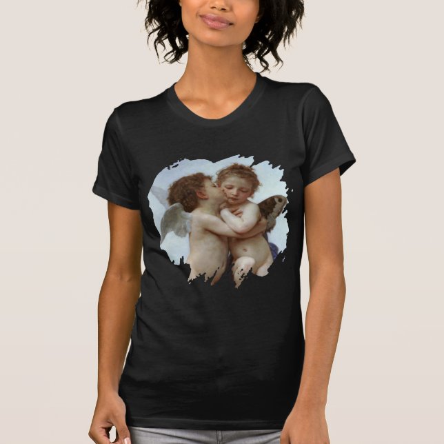 Amor and Psyche as Children/Angels First Kiss T-Shirt (Vorderseite)