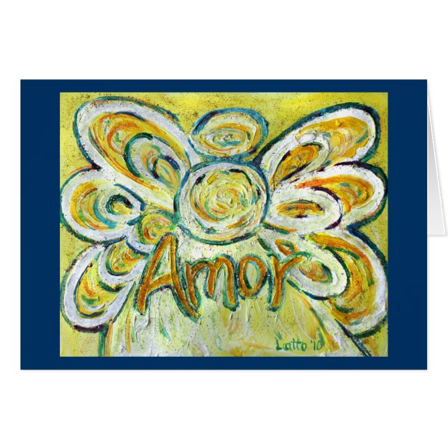 Amor Angel Grußkarte (Vorderseite (Horizontal))