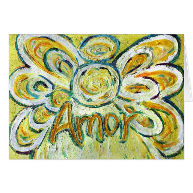 Amor Angel Grußkarte (Vorderseite (Horizontal))