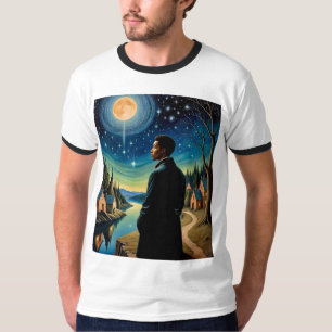 Amor Fati Cosmic Night Reflection T - Shirt