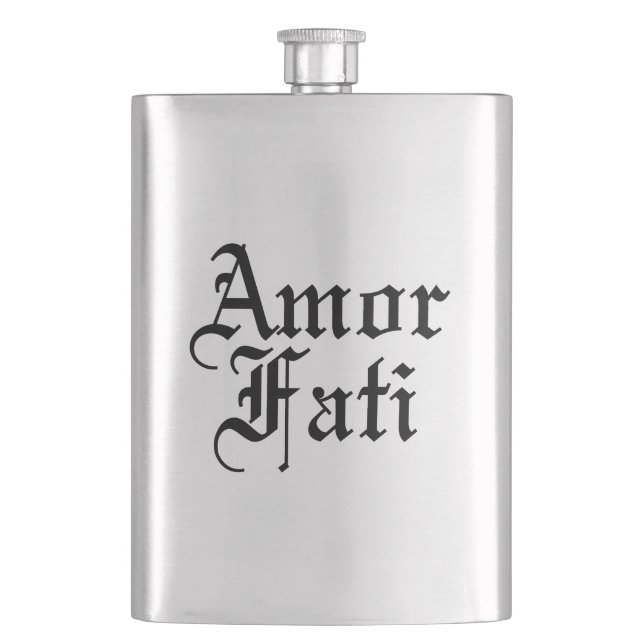 Amor Fati Flachmann (Vorderseite)
