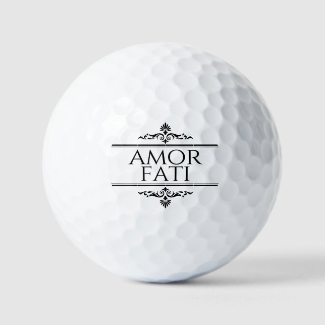 Amor Fati Golfball (Vorderseite)