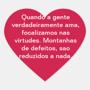 Amor Herz-Aufkleber
