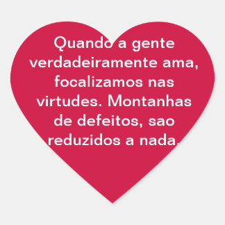 Amor Herz-Aufkleber