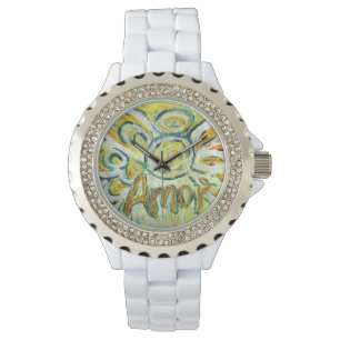 Amor Inspirational Guardian Angel Liebe Armbanduhr
