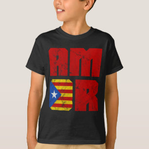 Amor katalanische Liebe, Katalonien Estelada Flag T-Shirt