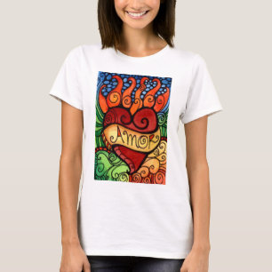 Amor lodernder Herz-T-Shirt Entwurf T-Shirt
