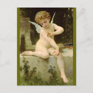 Amor mit Schmetterling - Bouguereau Postkarte