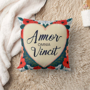 Amor Omnia Vincit - Zitat Kissen