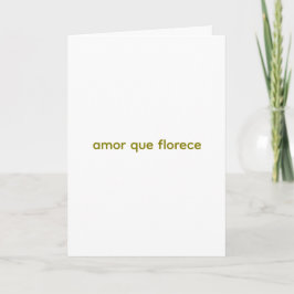 ✨ Amor que Florece – Taza de Café Botánica  Feiertagskarte