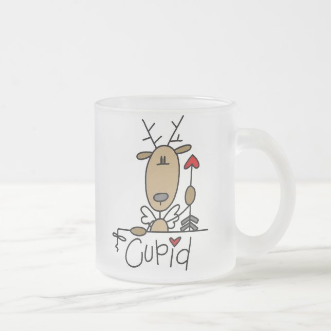 Amor-Ren-Weihnachtst-shirts und -geschenke Mattglastasse (Rechts)