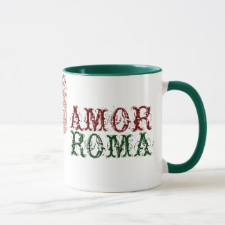 Amor Rom mit grüner Spitze Tasse