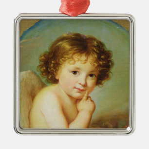 Amor Silbernes Ornament