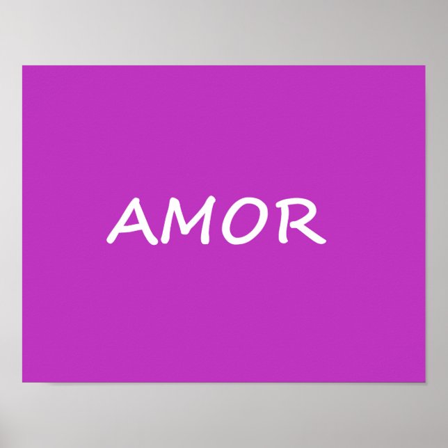 Amor, Spanische Liebe Poster (Vorne)