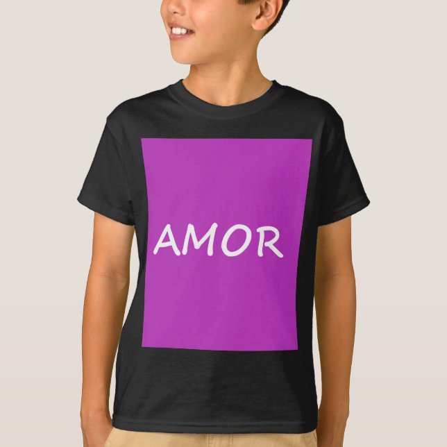 Amor, Spanische Liebe T-Shirt (Vorderseite)