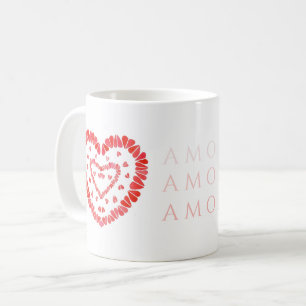 AMOR-SPANISCHE LIEBE Weiße Tasse