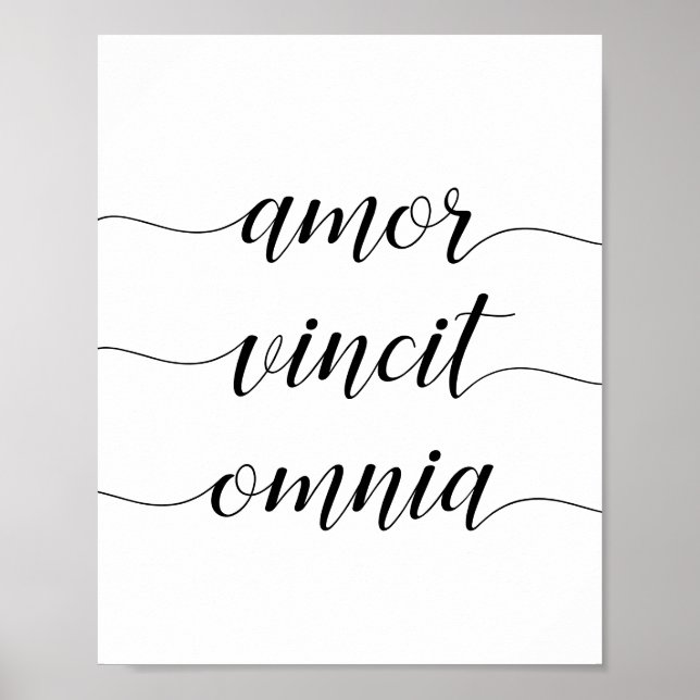 Amor vince omnia poster (Vorne)