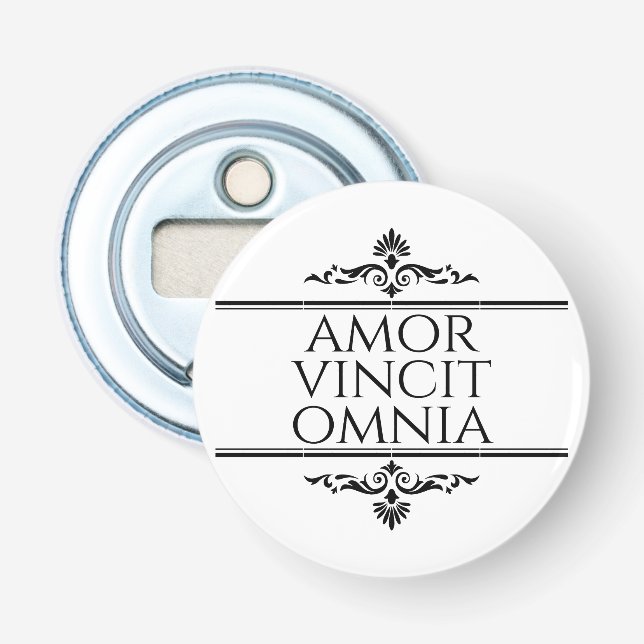 Amor Vincit Omnia - Liebe erobert alle Flaschenöffner (Vorderseite)
