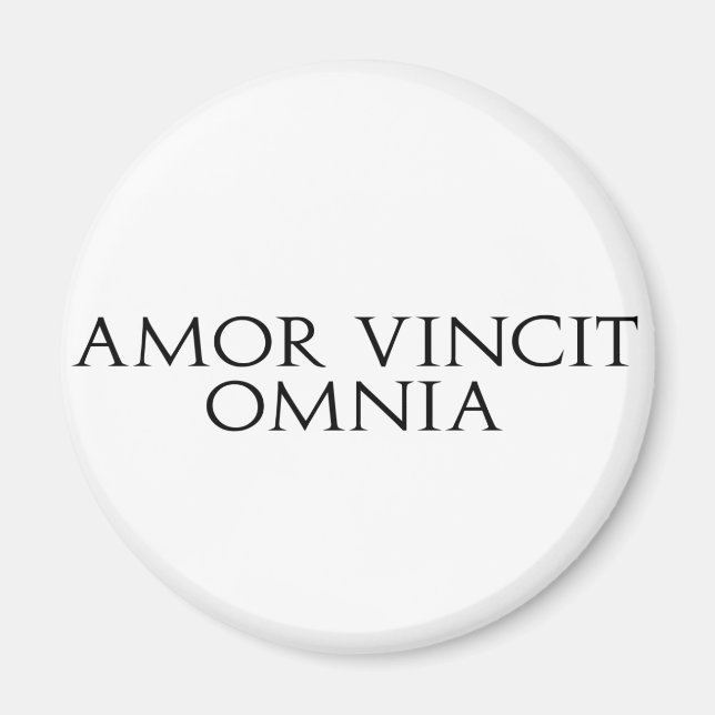 Amor Vincit Omnia Magnet (Vorne)