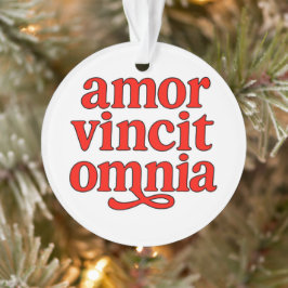 Amor vincit omnia ornament