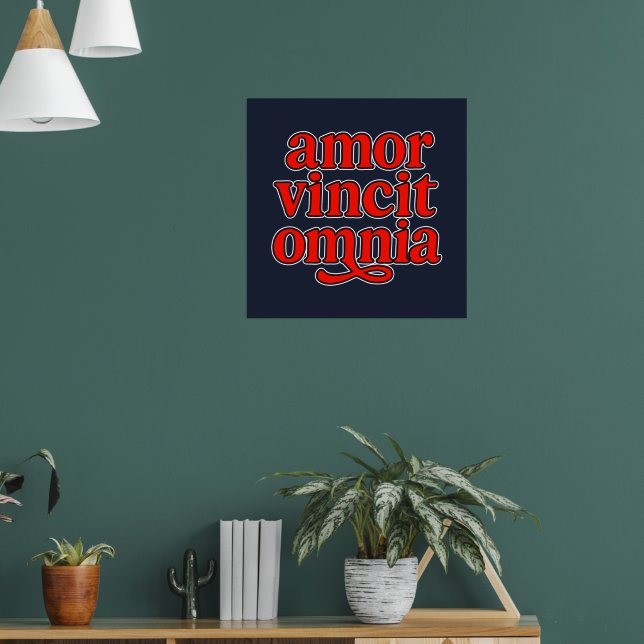 Amor vincit omnia poster (Wohnzimmer 1)