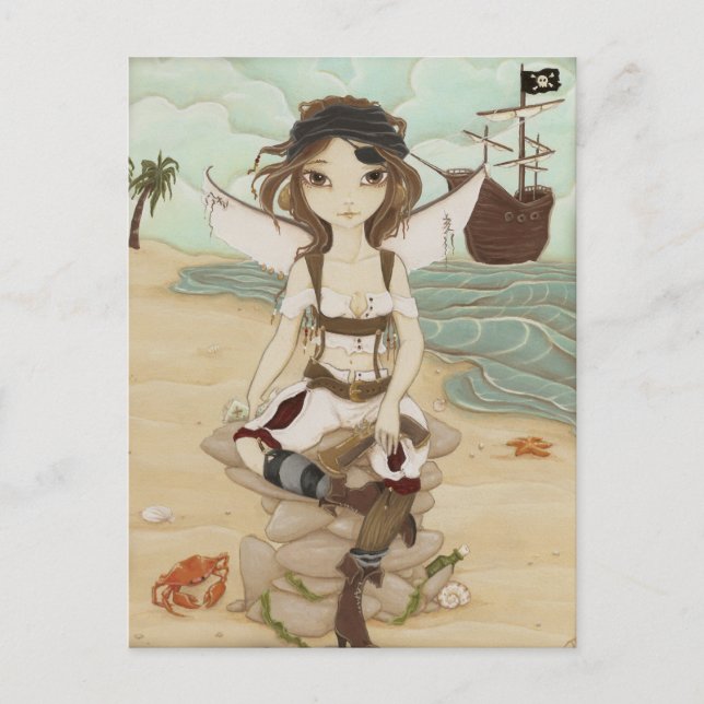 Amora - Carte postale de pirate fée (Devant)