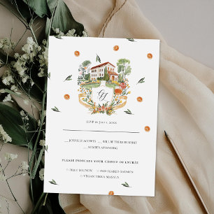 Amore & Aranci   Monogram Wedding RSVP