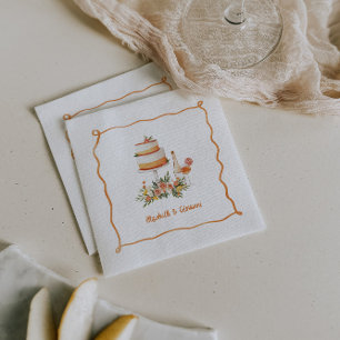 Amore & Aranci   Sweet Citrus Wedding Napkins Serviette