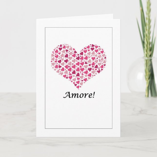 Amore - Italienische Liebe Card Karte (Vorderseite)
