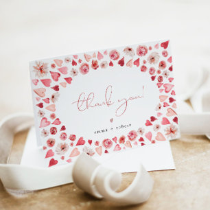 AMORE Kleine Sweetheart Valentine Day Baby Dusche Dankeskarte