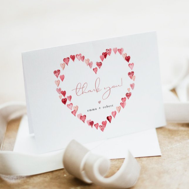 AMORE Kleine Sweetheart Valentine Day Baby Dusche Dankeskarte (Von Creator hochgeladen)
