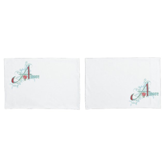 AMORE - Liebe - Pillowcases Kissenbezug (Vorderseite-Set)