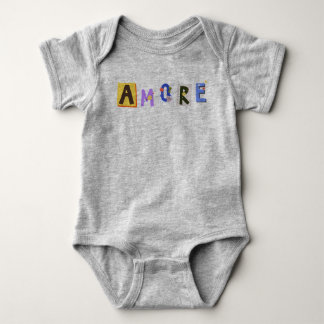 Amore Liebesherzen Baby-Design Baby Strampler