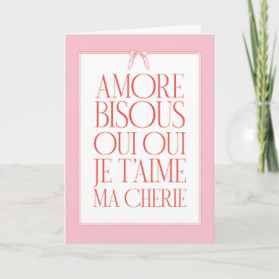 Amore Love Languages Grußkarte Karte