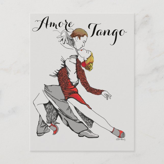 Amore Tango Postkarte (Vorderseite)