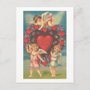 Amorpfeile mit Herzen (4) Postkarte